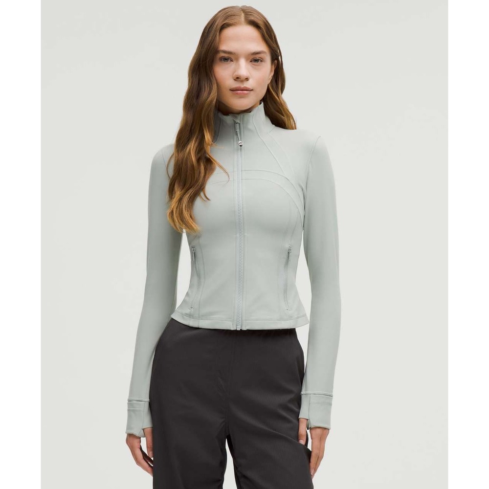 Lululemon Define Cropped Jacket Nulu Jade Grey Light Moss Green W3HJFS Size 4